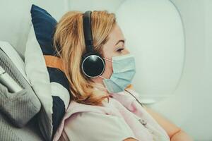 Pandemic Times Business Class Flight photo