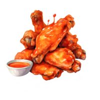 Chicken Wings Watercolor Clipart png
