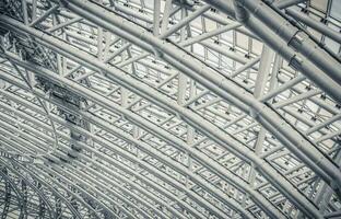 Modern Metal Stadium Roof Structure photo