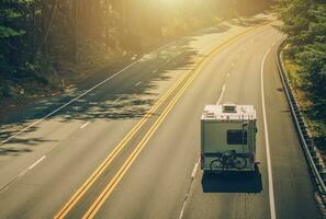 Class C Motorhome RV on California Highway 101 photo