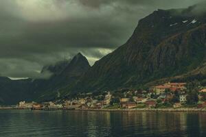 Village of Torsken on the Island of Senja Norway photo