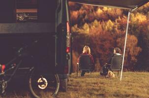 Scenic Fall Foliage RV Camper Camping photo