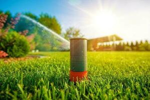 Lawn Sprinkler in Action photo