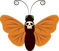 Deaths head hawkmoth artwork vector illustration