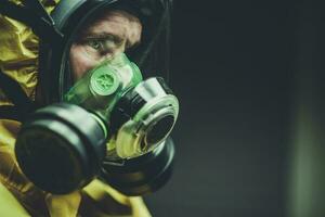 Chemical Lab Mask Worker photo