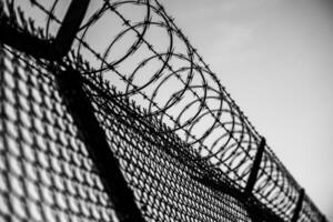 Prison Fence Close-up photo