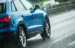 Car Driving in Heavy Rain photo