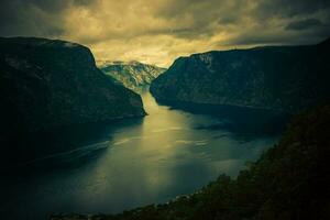 Dark Norwegian Fjord photo