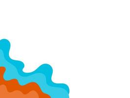 Minimalist background line design blue orange vector