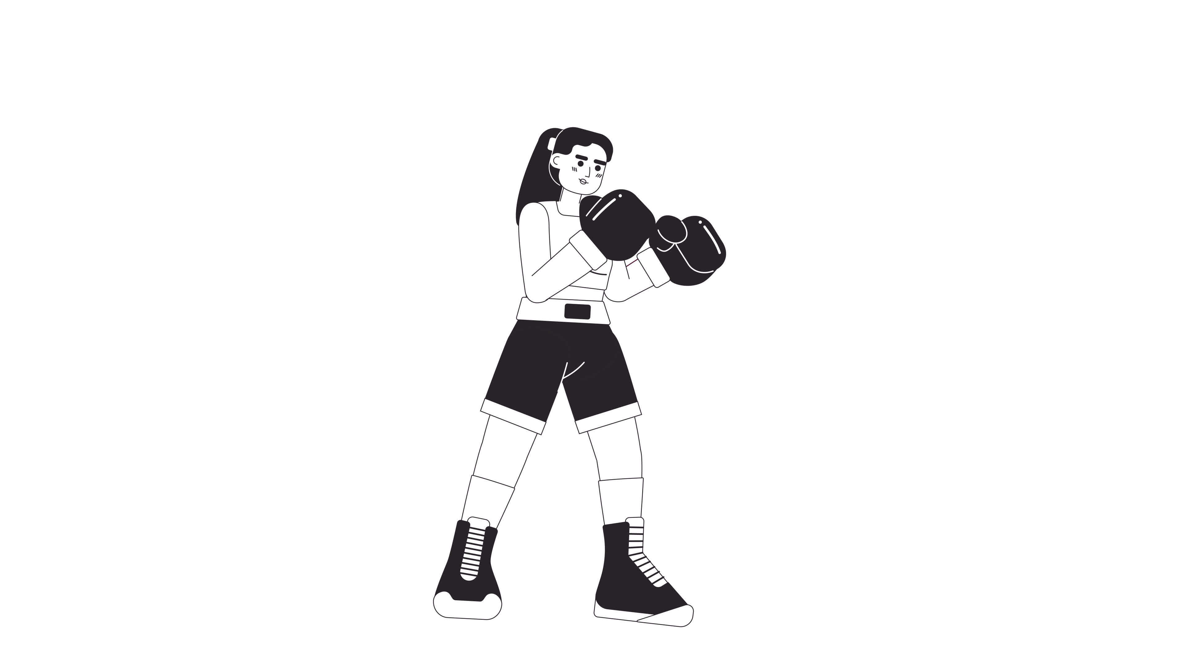 animated boxing cartoon