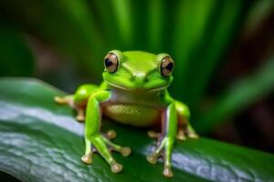 green tree frog photo