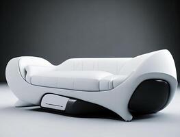 futuristic design modern sofa. photo