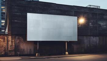 blank billboard for your text. photo