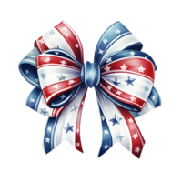 patriotisch Bogen Aquarell Clip Art ai generiert png