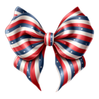 Patriotic Bow Watercolor Clipart png