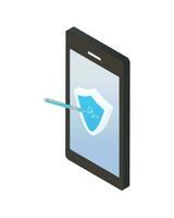 e-signature platform to sign document anywhere via mobile device vector