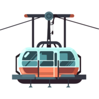 Modern icon design, transportation cableway icon isolated png