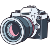 Photographers equipment technology camera icon isolated png