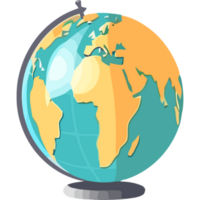 school world physical map icon isolated png