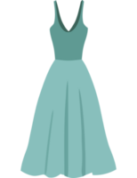 Elegant silk dress icon isolated png