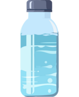 Blue water bottle icon isolated png