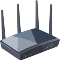 Wireless technology connects internet icon isolated png