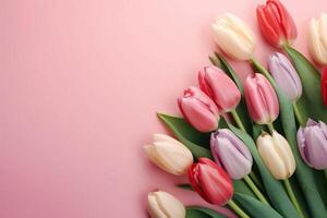 Tulip Flowers Background photo