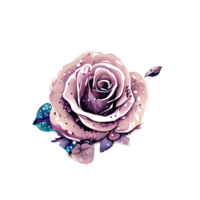 acuarela Clásico Rosa floral generado ai png