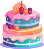 Birthday Cake, Delicious Pastel Dessert Delights png