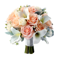 Fresh flowers bouquet for a wedding or celebration floral design, generated png