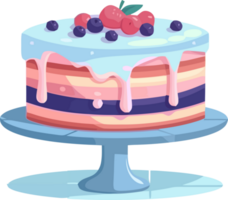 bolo encantos, fada bolo ícone dentro pastel cor png