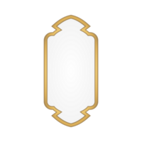 Luxury Golden Islamic Title Frame png