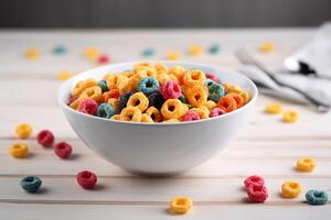 Mixed cereal on the table photo