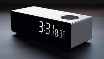 Digital clock timer counts down minutes with wireless keypad control generated by AI photo