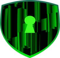 Modern Cybersecurity Technology Background with shield png