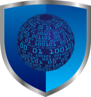 Modern Cybersecurity Technology Background with shield png