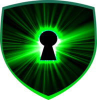 Modern Cybersecurity Technology Background with shield png