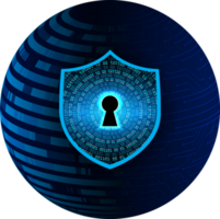 moderno sicurezza informatica tecnologia sfondo con scudo png