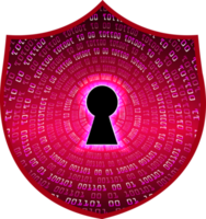 Modern Cybersecurity Technology Background with shield png