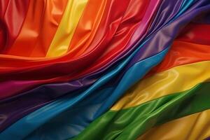 arco iris bandera orgullo ai generativo foto