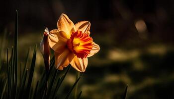 Vibrant wildflowers bloom in the meadow freshness generated by AI photo