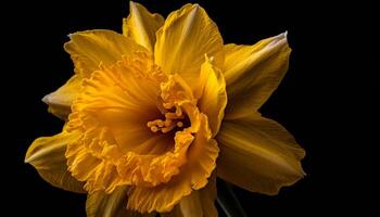 vibrante margarita florecer, belleza en naturaleza regalo generado por ai foto