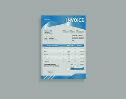 Minimal Invoices with Abstract Shape vector