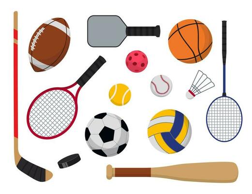 Cute Sports Equipment Royalty Free SVG, Cliparts, Vectors, and Stock  Illustration. Image 110335081.