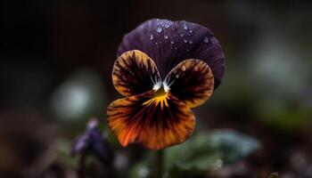 púrpura pétalo belleza en naturaleza, macro atención generado por ai foto