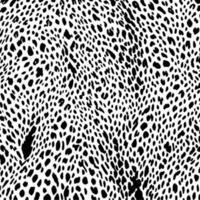 Black and white cheetah skin texture. Cheetah seamless pattern background vector