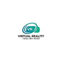 virtual reality logo icon vector isolated