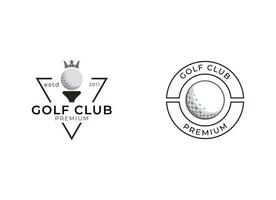 golf logo diseño vector modelo