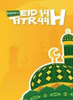 Ramadan posters. Eid Al-Fitr. Ramadan Sale. Eid al-Fitr theme with the concept of a mosque dome. vector illustration