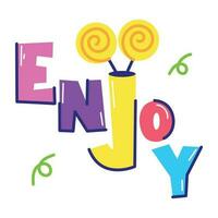 Trendy Enjoy Word vector